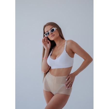 Коригуючі компресійні труси жіночі шортики Бежевий